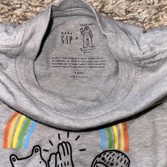 Gap Frank Ape graphic short sleeve tee 4T - Picture 3 of 3
